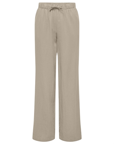 Only - Caro Linen Pull-Up Bukser - Oxford Tan